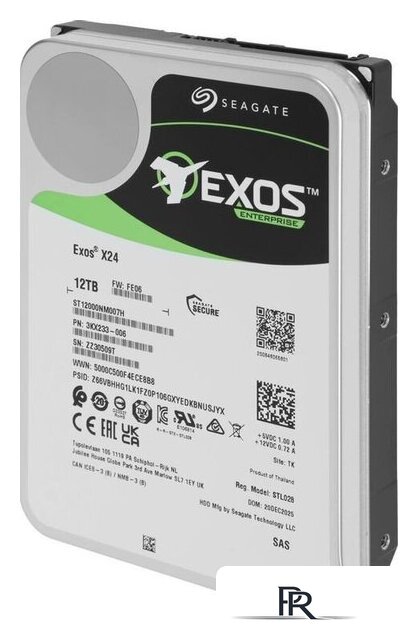 Жесткий диск Seagate Exos X24 12TB ST12000NM007H - Изображение №2 — Интернет-магазин ПроЗаказ