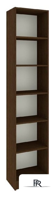 Стеллаж Кортекс-мебель Бинго км.02565 40x202 (венге) - Изображение №1 — Интернет-магазин ПроЗаказ