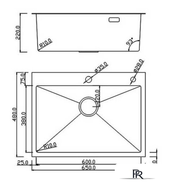 Кухонная мойка Roxen Simple 560220-65 - Изображение №14 — Интернет-магазин ПроЗаказ
