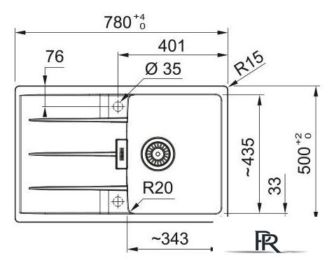 Кухонная мойка Franke Centro CNG 611-78 114.0757.421 (оникс) - Изображение №2 — Интернет-магазин ПроЗаказ
