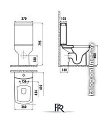 Бачок для унитаза Creavit Lara YD.SET.032.05 - Изображение №2 — Интернет-магазин ПроЗаказ
