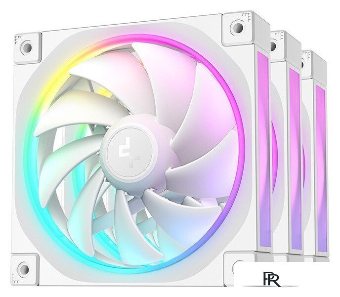 Комплект вентиляторов для корпуса DeepCool FL12 WH-3 IN 1 R-FL12-WHAPN3-G - Изображение №1 — Интернет-магазин ПроЗаказ