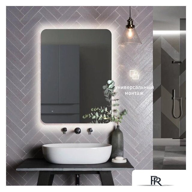  Алмаз-Люкс Зеркало Hanoi 6080d-4 (с подсветкой, датчик движения) - Изображение №2 — Интернет-магазин ПроЗаказ