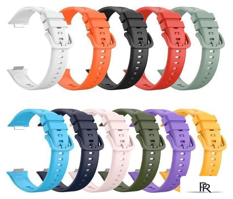 Ремешок Rumi силиконовый для Huawei Watch FIT 2 (фиолетовый) - Изображение №2 — Интернет-магазин ПроЗаказ