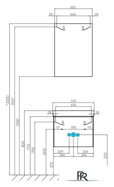  Акватон Тумба с умывальником Асти 55 1A2631V0AX2B0 - Изображение №13 — Интернет-магазин ПроЗаказ