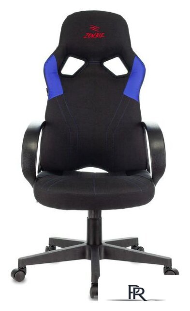 Игровое (геймерское) кресло Zombie RUNNER (черный/синий) - Изображение №2 — Интернет-магазин ПроЗаказ