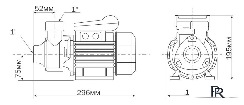 Самовсасывающий насос Aquario ADB-60 - Изображение №4 — Интернет-магазин ПроЗаказ
