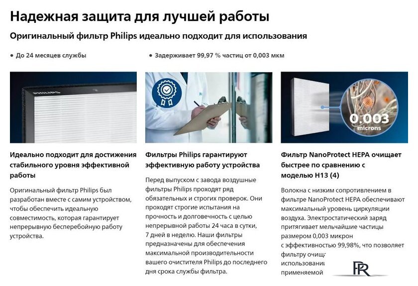 HEPA-фильтр Philips FY2422/30 - Изображение №5 — Интернет-магазин ПроЗаказ