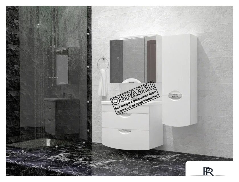  Style Line Тумба под умывальник Жасмин-2 100 (для квадратной раковины) - Изображение №4 — Интернет-магазин ПроЗаказ