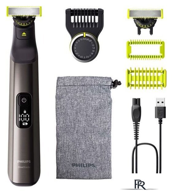 Триммер для бороды и усов Philips OneBlade Pro 360 Face + Body QP6552/15 - Изображение №1 — Интернет-магазин ПроЗаказ