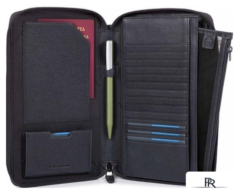 Кошелек Piquadro Black Square PP3246B3R/BLU - Изображение №2 — Интернет-магазин ПроЗаказ