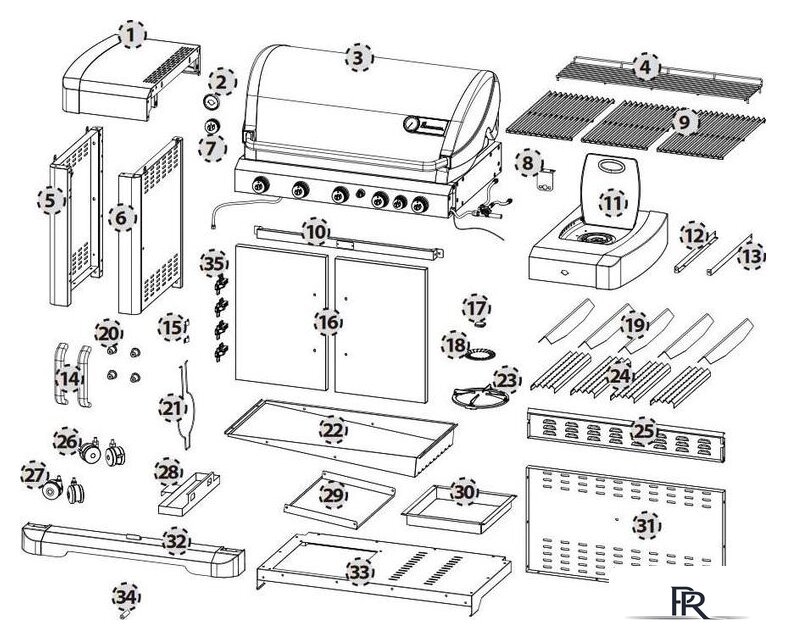 Газовый гриль для дачи Landmann Avalon PTS+ 6.1 12123 - Изображение №8 — Интернет-магазин ПроЗаказ