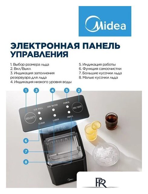 Льдогенератор Midea MERI12B01RUDK - Изображение №3 — Интернет-магазин ПроЗаказ