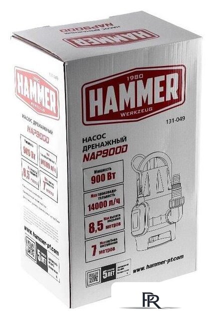 Дренажный насос Hammer NAP900D - Изображение №9 — Интернет-магазин ПроЗаказ