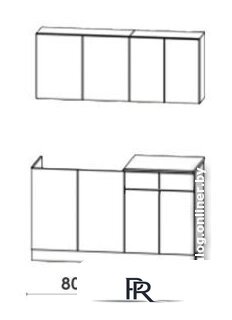 Готовая кухня Артём-Мебель Лана СН-113 без стекла 1.4 (бетон спаркс лайт/бетон спаркс) - Изображение №5 — Интернет-магазин ПроЗаказ