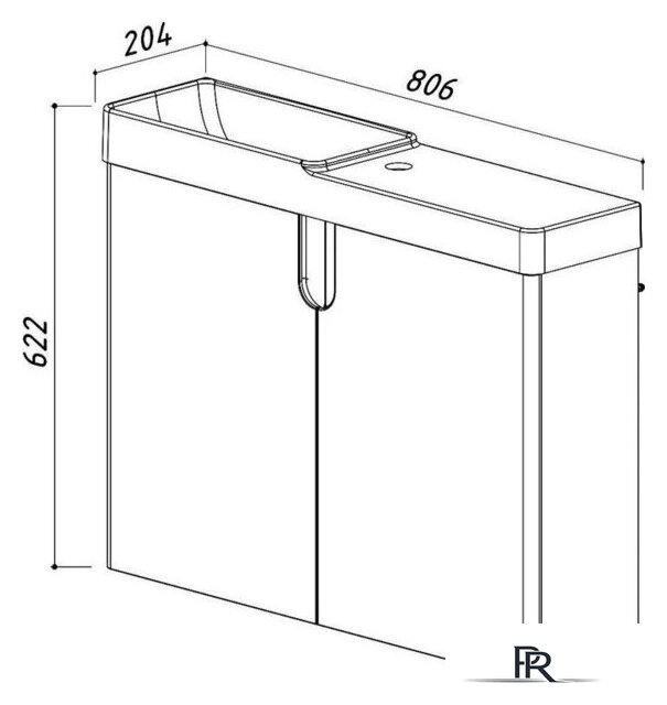 Умывальник Belux Даллас 80 - Изображение №14 — Интернет-магазин ПроЗаказ