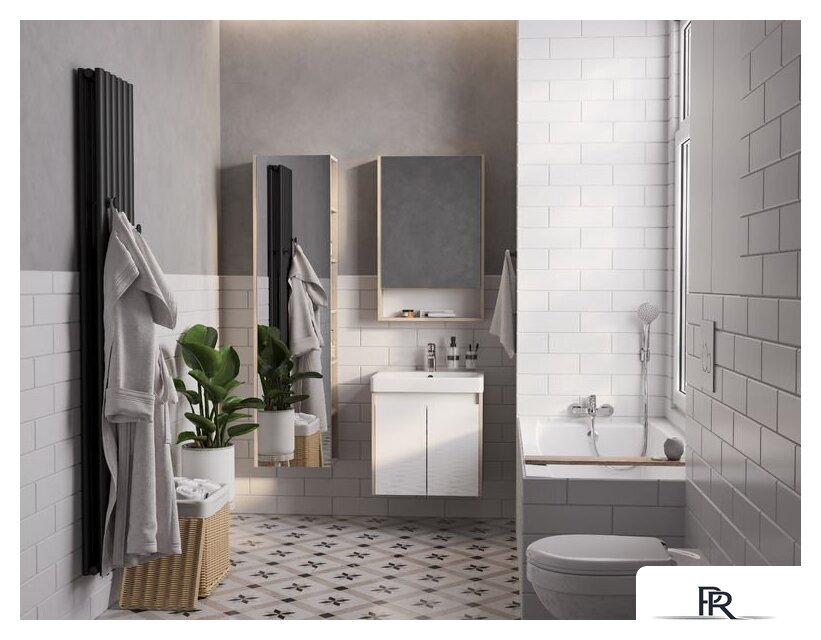  Акватон Тумба с умывальником Сканди Doors 55 1A2788K0SDB20 (белый/дуб верона) - Изображение №9 — Интернет-магазин ПроЗаказ