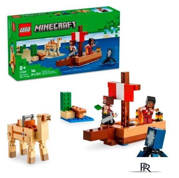 Конструктор LEGO Minecraft 21259 Путешествие на пиратском корабле - Изображение №1 — Интернет-магазин ПроЗаказ