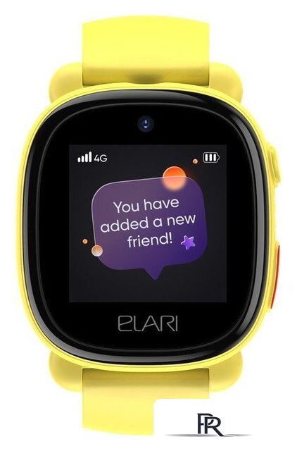 Детские умные часы Elari KidPhone 4G Lite (желтый) - Изображение №1 — Интернет-магазин ПроЗаказ