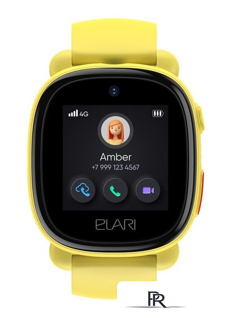 Детские умные часы Elari KidPhone 4G Lite (желтый) - Изображение №6 — Интернет-магазин ПроЗаказ