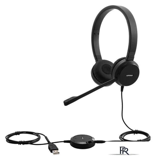 Офисная гарнитура Lenovo Pro Wired Stereo VoIP Headset - Изображение №1 — Интернет-магазин ПроЗаказ