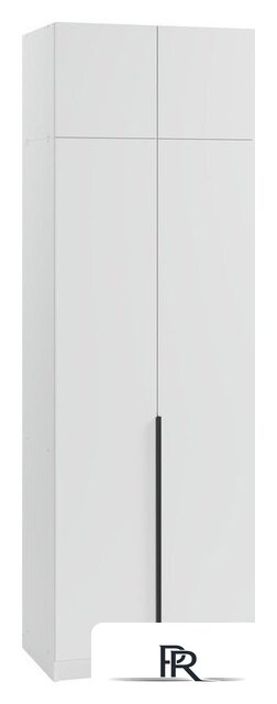 Шкаф распашной Soma Lord Black 2-х створчатый 80x240 (белый) - Изображение №1 — Интернет-магазин ПроЗаказ