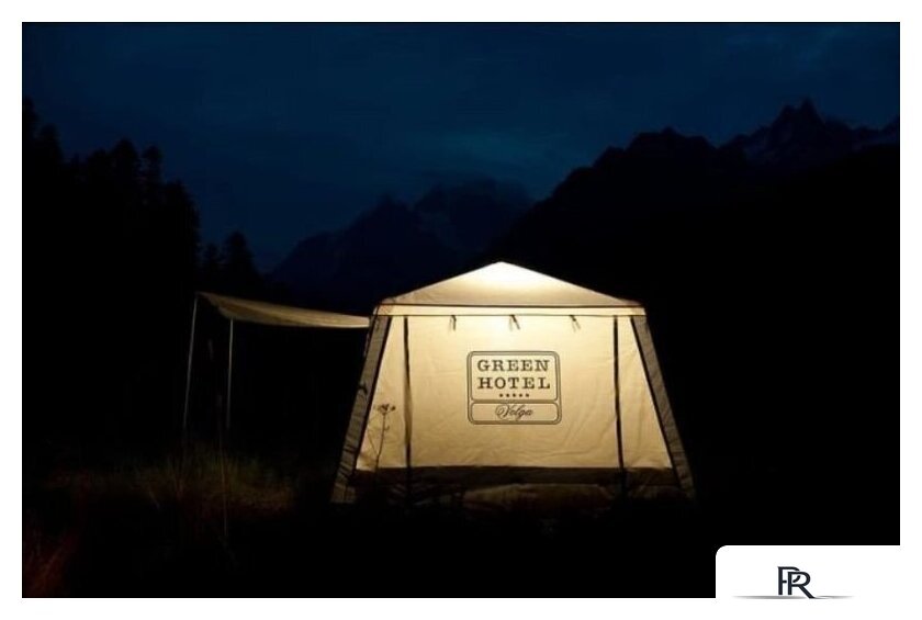 Тент-шатер Camping World Green Hotel Volga 138199 (зеленый/бежевый) - Изображение №6 — Интернет-магазин ПроЗаказ