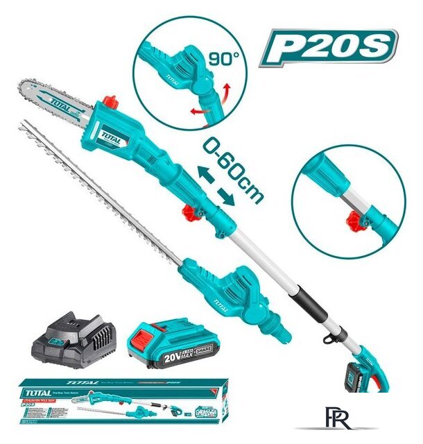 Кусторез + высоторез Total TPTS201681 (с 1-м АКБ) - Изображение №1 — Интернет-магазин ПроЗаказ