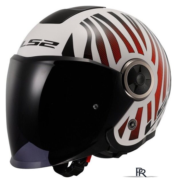 Мотошлем LS2 OF620 Classy Cool (M, белый/красный) - Изображение №1 — Интернет-магазин ПроЗаказ