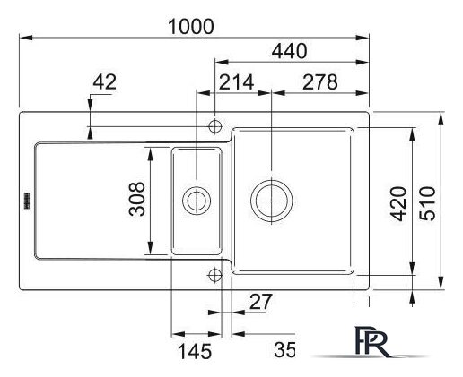 Кухонная мойка Franke Maris MRK 651-100 124.0379.968 (магнолия) - Изображение №2 — Интернет-магазин ПроЗаказ