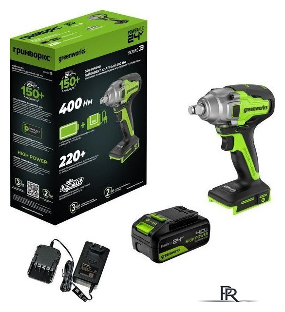 Гайковерт Greenworks GD24IW400 3802907CUG (с 1-им АКБ) - Изображение №10 — Интернет-магазин ПроЗаказ