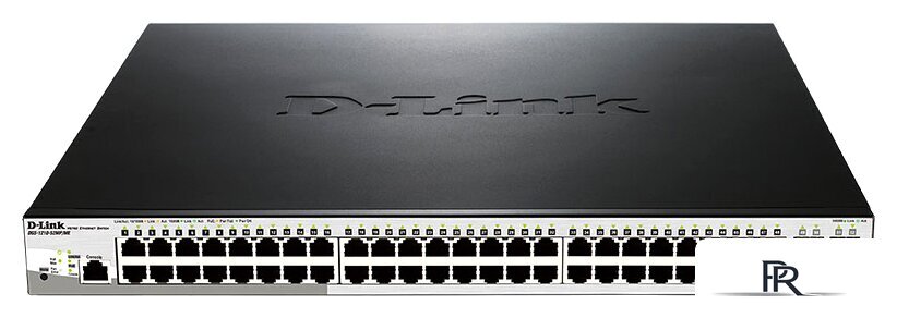 Управляемый коммутатор 2-го уровня D-Link DGS-1210-52MP/ME/B2A - Изображение №1 — Интернет-магазин ПроЗаказ