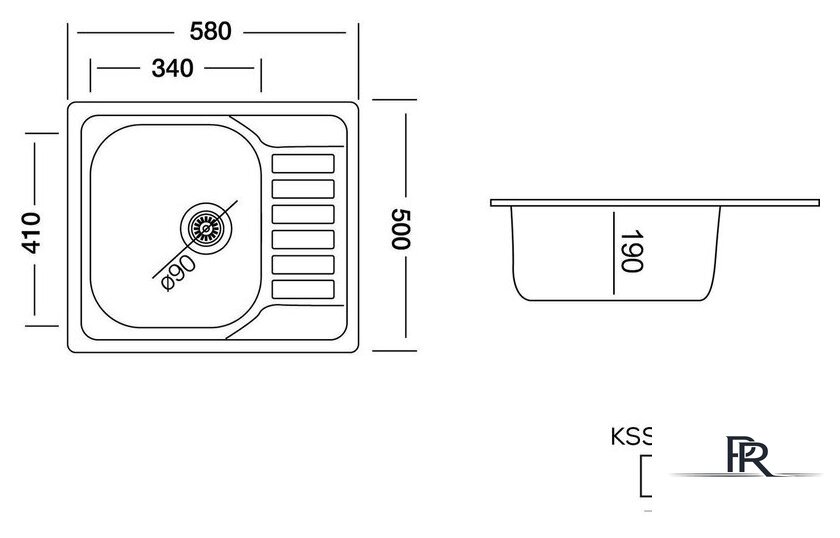 Кухонная мойка Kernau KSS G 455 1B1D Smooth - Изображение №2 — Интернет-магазин ПроЗаказ