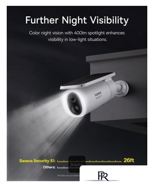 IP-камера Baseus S1 Outdoor 2K Solar Security Camera - Изображение №3 — Интернет-магазин ПроЗаказ