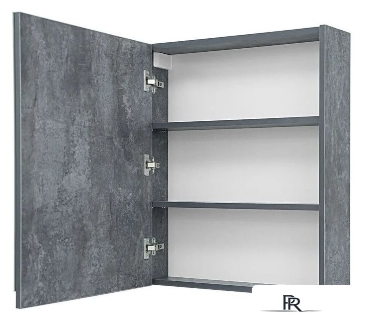  Doratiz Шкаф с зеркалом Крит 60 L 2711.168 (серый) - Изображение №3 — Интернет-магазин ПроЗаказ