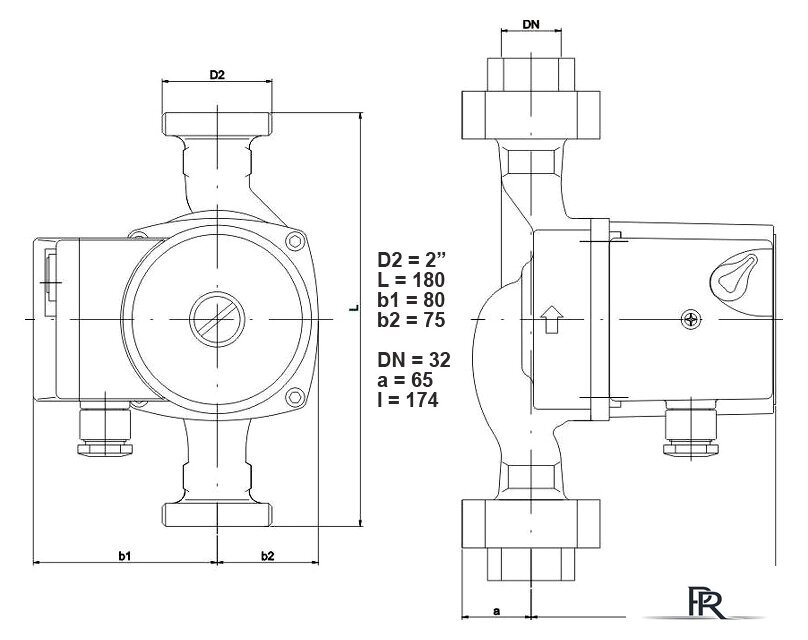 Циркуляционный насос IMP Pumps GHN 32/85-180 - Изображение №2 — Интернет-магазин ПроЗаказ