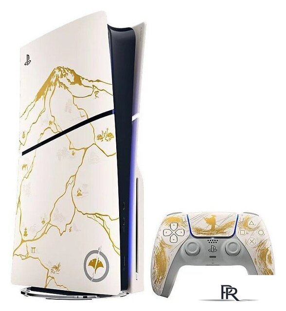 Игровая приставка Sony PlayStation 5 Slim CFI-20XX Ghost of Yotei Gold Limited Edition Bundle (1 ревизия, с дисководом) - Изображение №2 — Интернет-магазин ПроЗаказ