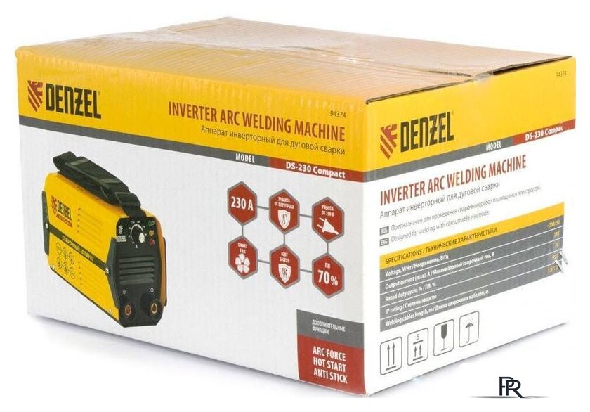 Сварочный инвертор Denzel DS-230 Compact - Изображение №4 — Интернет-магазин ПроЗаказ