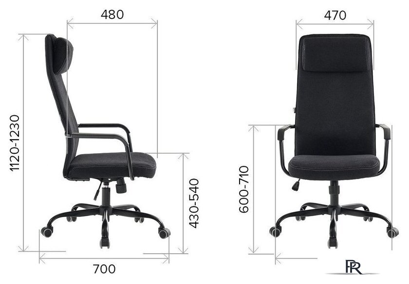 Офисное кресло Everprof Mars Black Fabric (черный) - Изображение №5 — Интернет-магазин ПроЗаказ