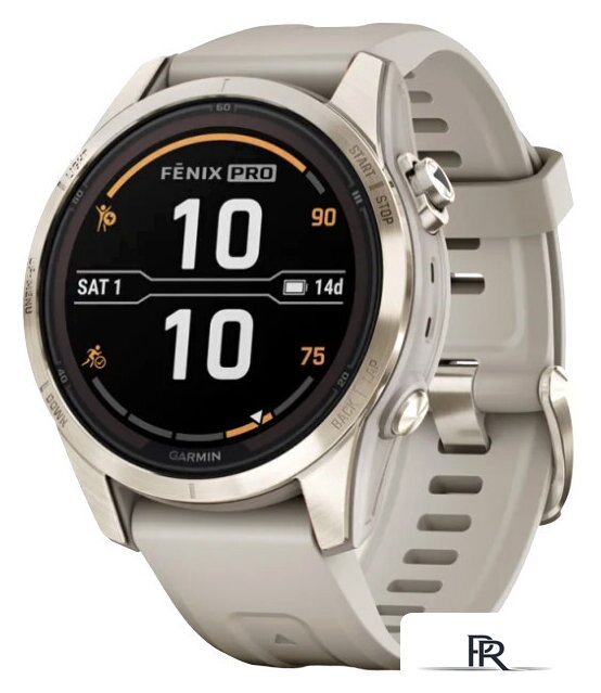 Умные часы Garmin Fenix 7S Pro Sapphire Solar (мягкое золото/песок) - Изображение №1 — Интернет-магазин ПроЗаказ