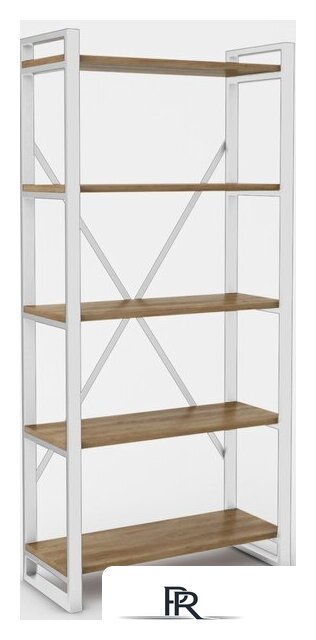 Стеллаж Hype Mebel Стандарт-2 50x200 (белый/дуб галифакс олово) - Изображение №1 — Интернет-магазин ПроЗаказ
