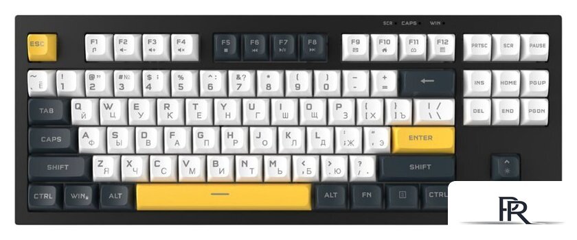 Клавиатура Ritmix RKB-587BL (черный/белый) - Изображение №1 — Интернет-магазин ПроЗаказ