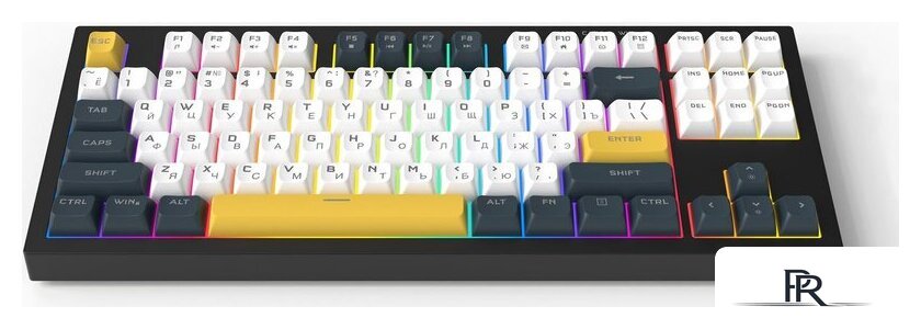 Клавиатура Ritmix RKB-587BL (черный/белый) - Изображение №3 — Интернет-магазин ПроЗаказ