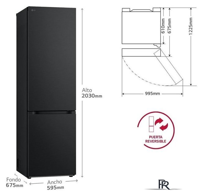 Холодильник LG DoorCooling+ GBV3200CEP - Изображение №5 — Интернет-магазин ПроЗаказ