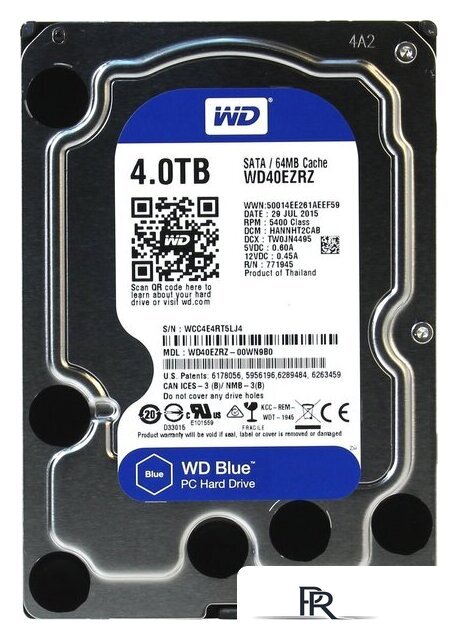Жесткий диск WD Blue 4TB (WD40EZRZ) - Изображение №1 — Интернет-магазин ПроЗаказ