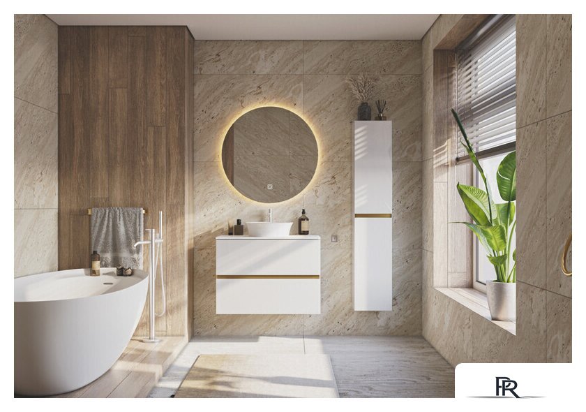  ЗОВ Тумба под умывальник Лира 100 L100MW0MWGVG-KP13W (белый/белый глянец) - Изображение №4 — Интернет-магазин ПроЗаказ