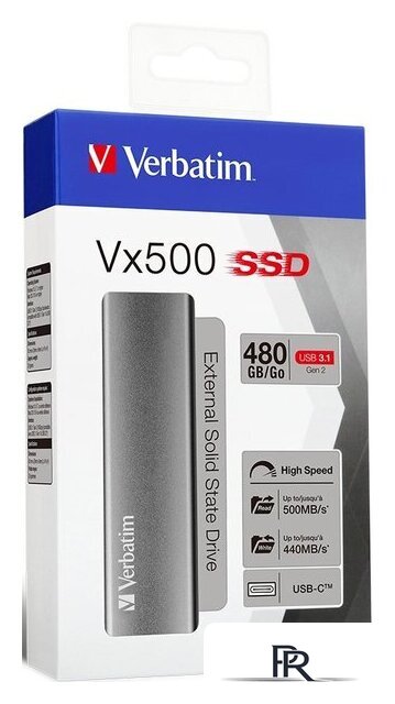 Внешний накопитель Verbatim Vx500 1TB 47444 - Изображение №3 — Интернет-магазин ПроЗаказ