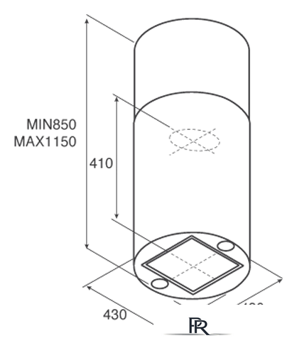Кухонная вытяжка Jetair Pipe Island WH/A/43 PRF0099305A - Изображение №3 — Интернет-магазин ПроЗаказ