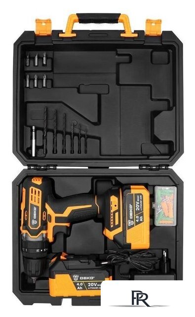 Ударная дрель-шуруповерт Deko DKCD20 Impact 063-4420 (с 2-мя АКБ, кейс) - Изображение №4 — Интернет-магазин ПроЗаказ