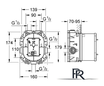 Скрытый механизм Grohe Rapido T 35500000 - Изображение №2 — Интернет-магазин ПроЗаказ